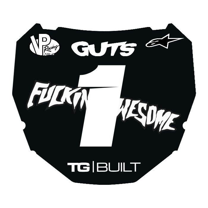 CUSTOM ODI NUMBER PLATE DECAL