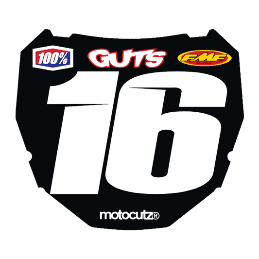 CUSTOM ODI NUMBER PLATE DECAL