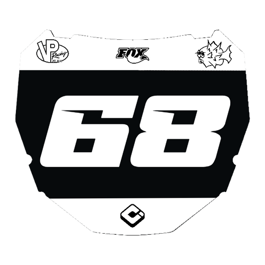 CUSTOM ODI NUMBER PLATE DECAL