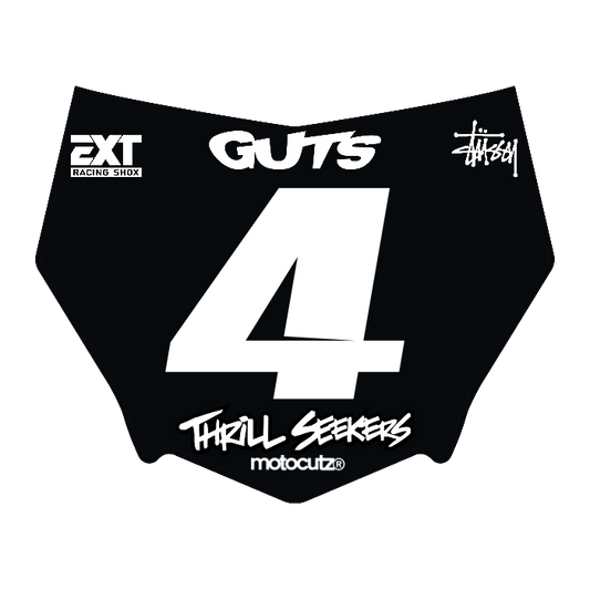 CUSTOM MOTOCUTZ FRONT PLATE DECAL