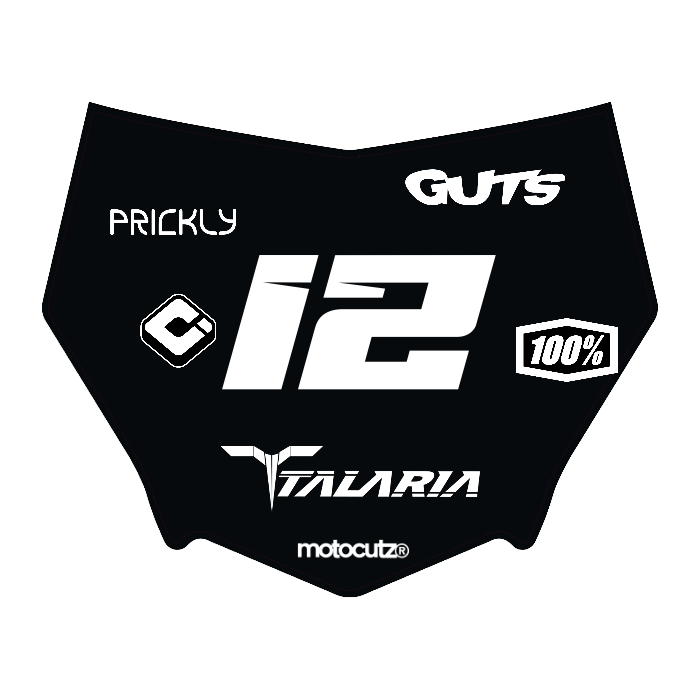 CUSTOM MOTOCUTZ FRONT PLATE DECAL