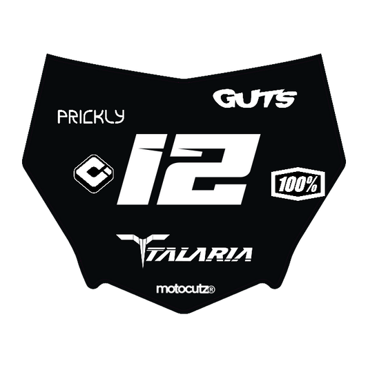 CUSTOM MOTOCUTZ FRONT PLATE DECAL