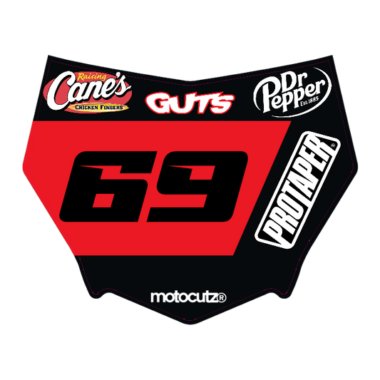 CUSTOM MOTOCUTZ FRONT PLATE DECAL