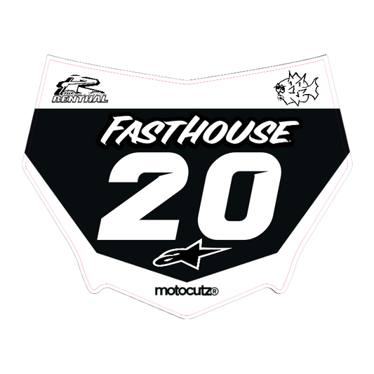 CUSTOM MOTOCUTZ FRONT PLATE DECAL