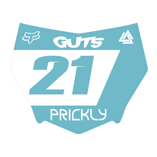 CUSTOM MOTOCUTZ FRONT PLATE DECAL