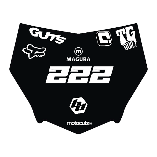 CUSTOM MOTOCUTZ FRONT PLATE DECAL