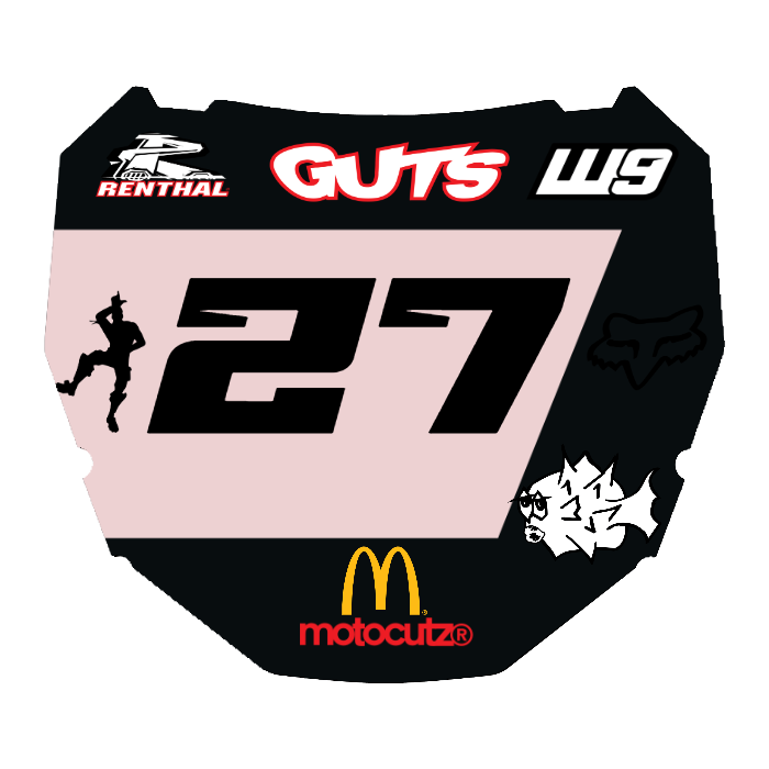 CUSTOM ODI NUMBER PLATE DECAL