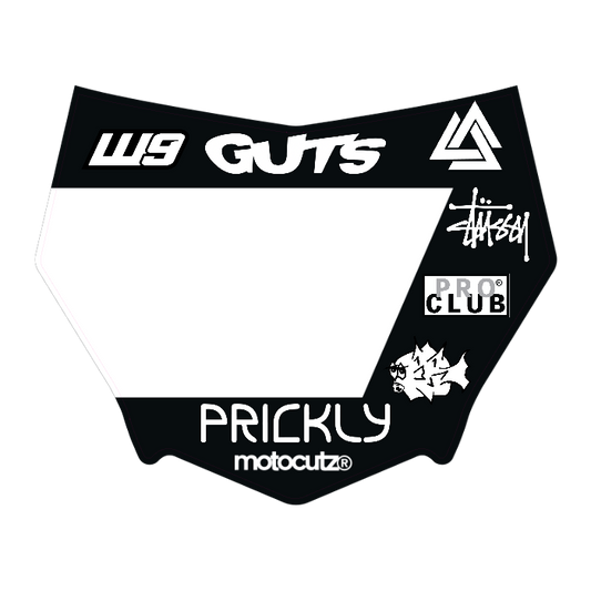CUSTOM MOTOCUTZ FRONT PLATE DECAL