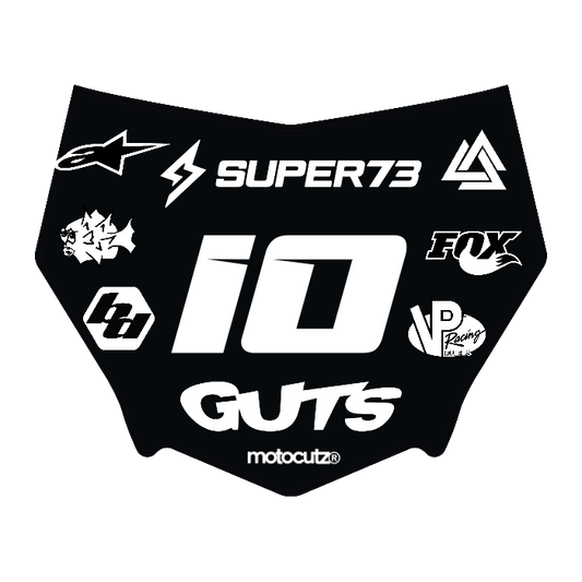 CUSTOM MOTOCUTZ FRONT PLATE DECAL