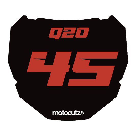 CUSTOM ODI NUMBER PLATE DECAL