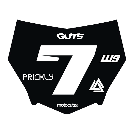 CUSTOM MOTOCUTZ FRONT PLATE DECAL