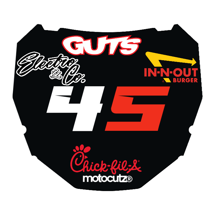 CUSTOM ODI NUMBER PLATE DECAL