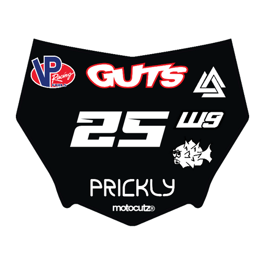 CUSTOM MOTOCUTZ FRONT PLATE DECAL