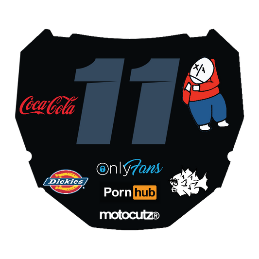 CUSTOM ODI NUMBER PLATE DECAL