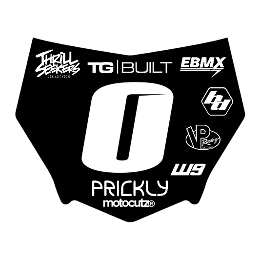 CUSTOM MOTOCUTZ FRONT PLATE DECAL