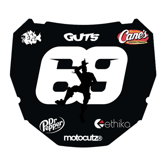 CUSTOM ODI NUMBER PLATE DECAL