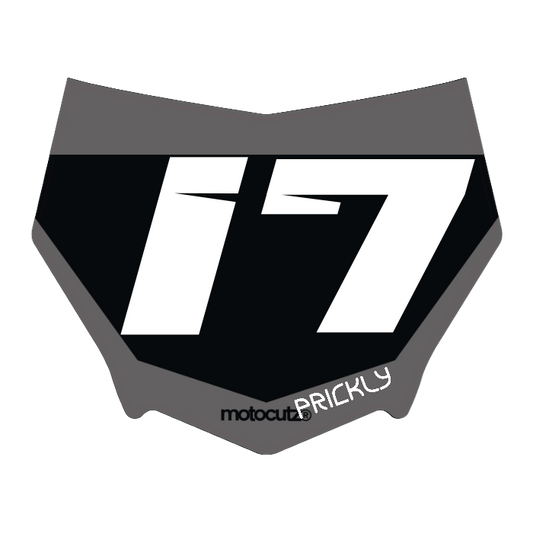 CUSTOM MOTOCUTZ FRONT PLATE DECAL