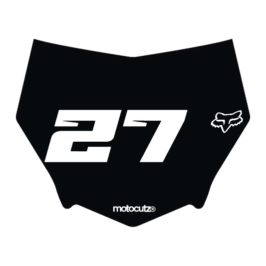 CUSTOM MOTOCUTZ FRONT PLATE DECAL
