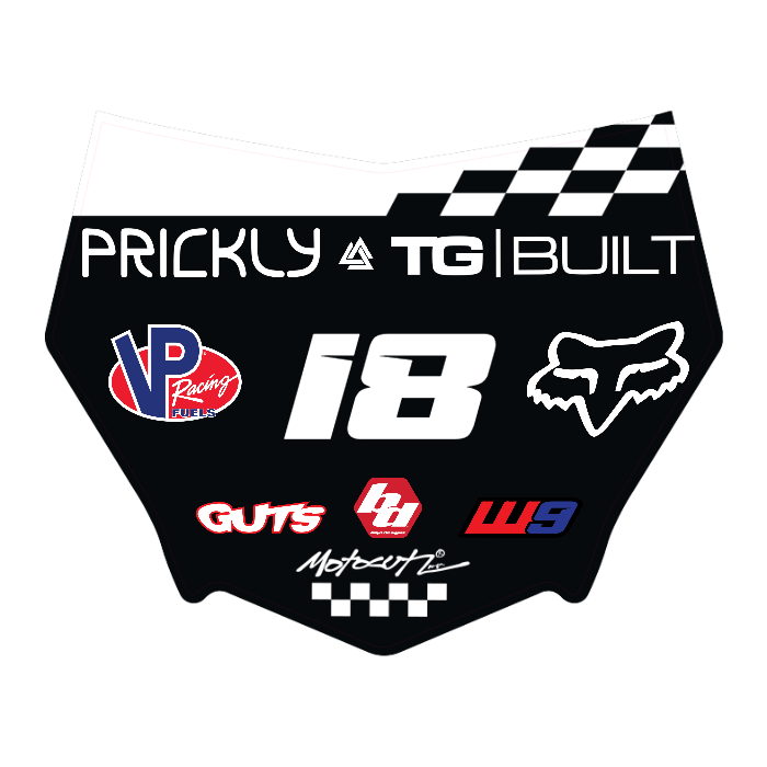 CUSTOM MOTOCUTZ FRONT PLATE DECAL