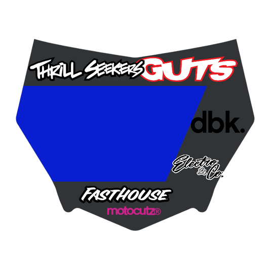 CUSTOM MOTOCUTZ FRONT PLATE DECAL