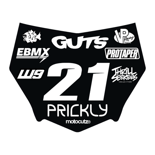 CUSTOM MOTOCUTZ FRONT PLATE DECAL