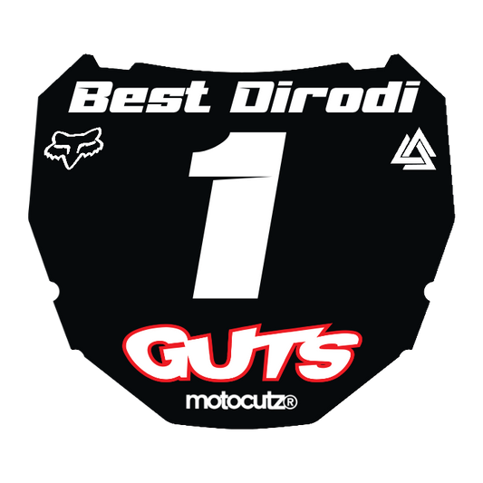 CUSTOM ODI NUMBER PLATE DECAL