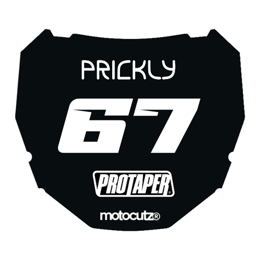 CUSTOM ODI NUMBER PLATE DECAL