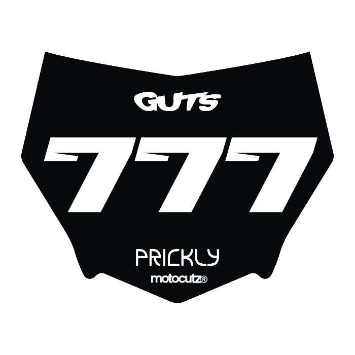 CUSTOM MOTOCUTZ FRONT PLATE DECAL