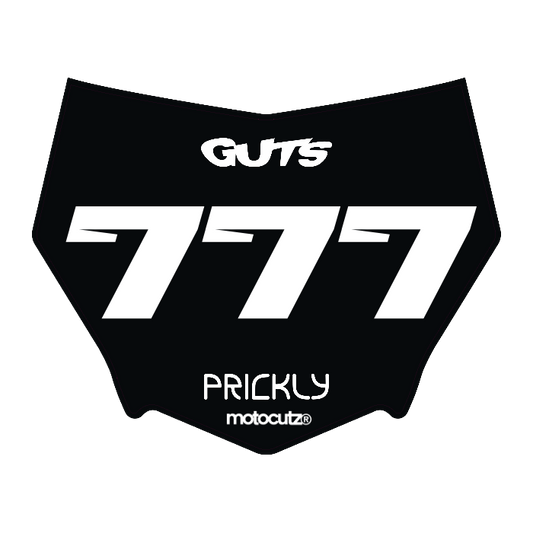 CUSTOM MOTOCUTZ FRONT PLATE DECAL