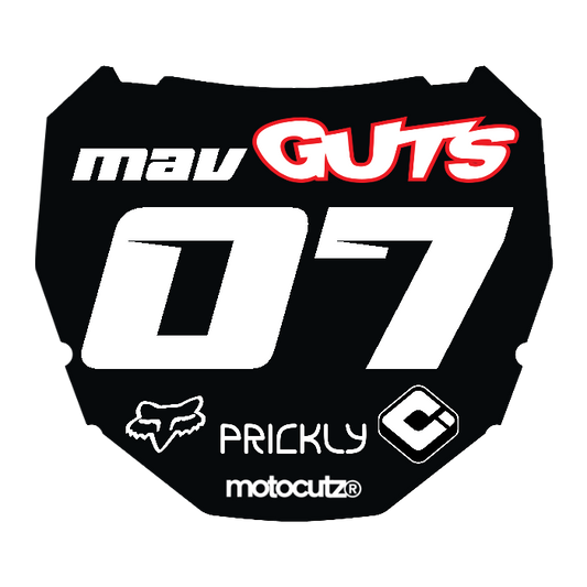 CUSTOM ODI NUMBER PLATE DECAL
