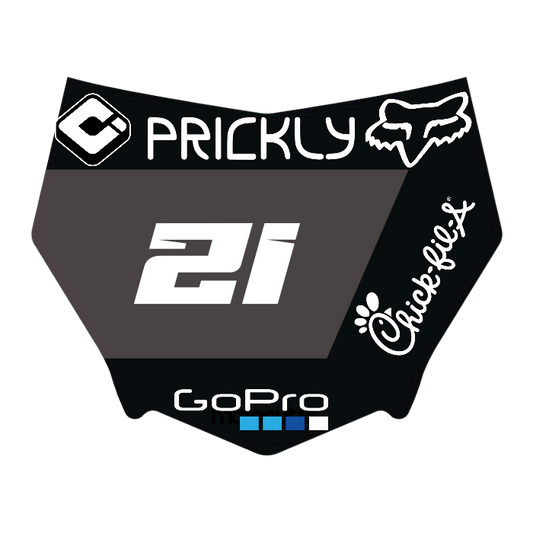 CUSTOM MOTOCUTZ FRONT PLATE DECAL