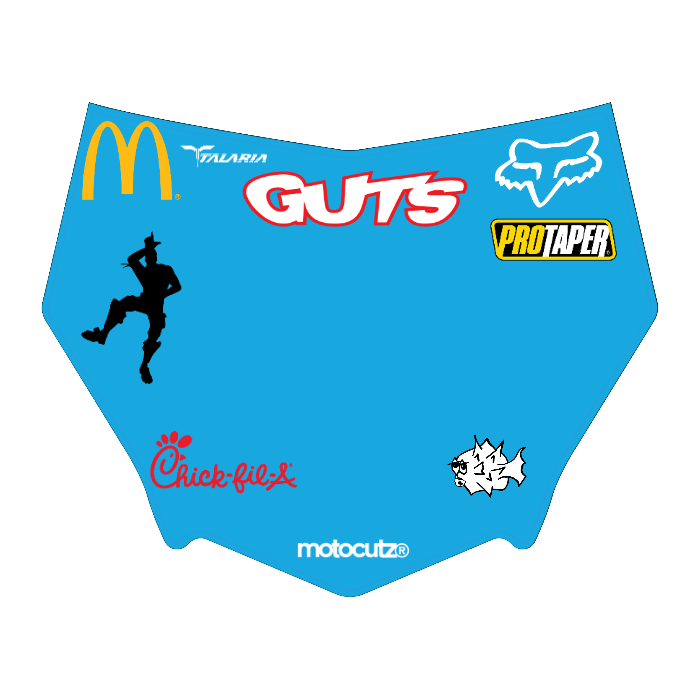 CUSTOM MOTOCUTZ FRONT PLATE DECAL