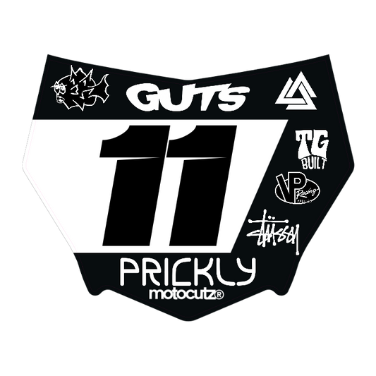 CUSTOM MOTOCUTZ FRONT PLATE DECAL