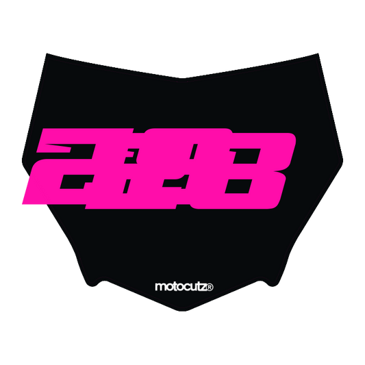 CUSTOM MOTOCUTZ FRONT PLATE DECAL