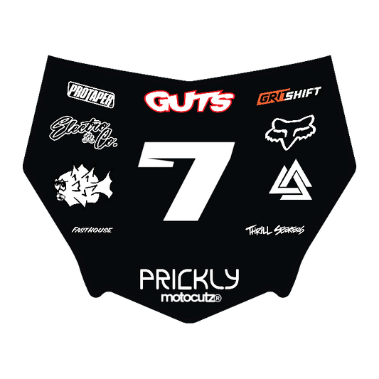 CUSTOM MOTOCUTZ FRONT PLATE DECAL