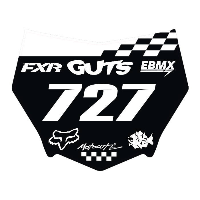 CUSTOM MOTOCUTZ FRONT PLATE DECAL