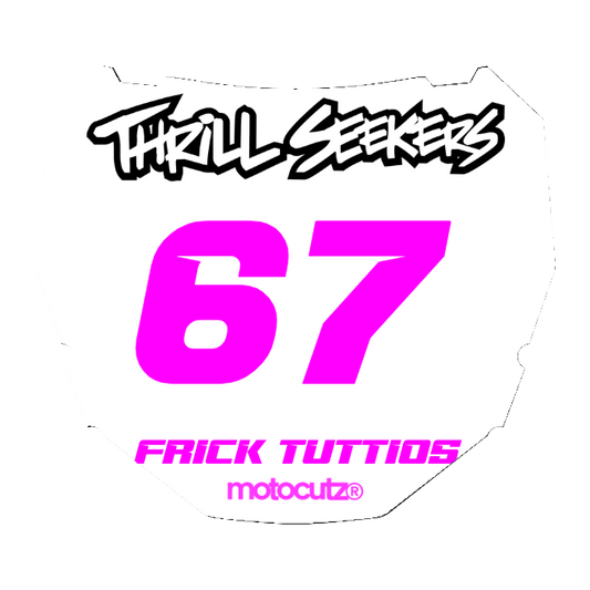 CUSTOM ODI NUMBER PLATE DECAL