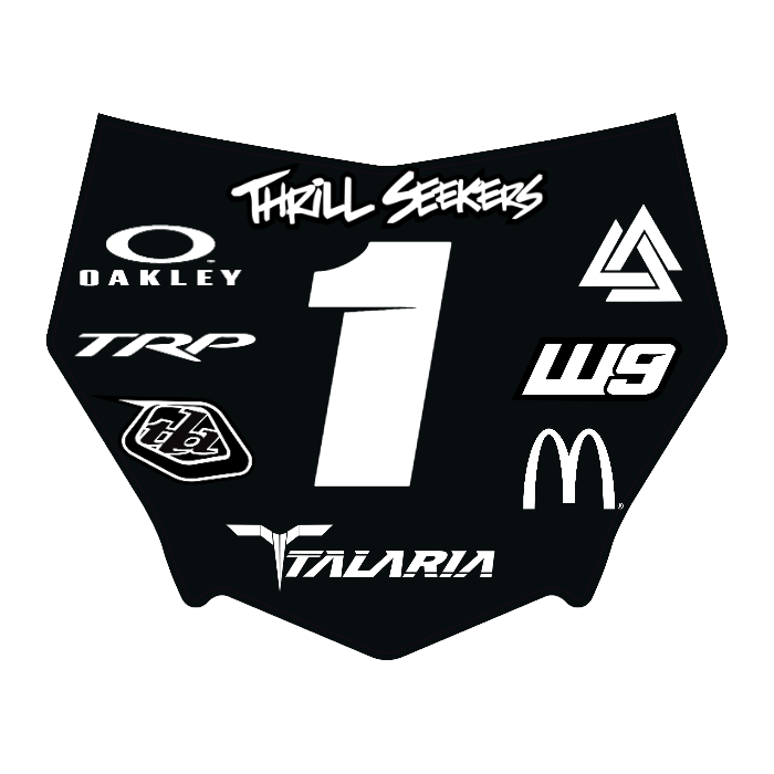 CUSTOM MOTOCUTZ FRONT PLATE DECAL