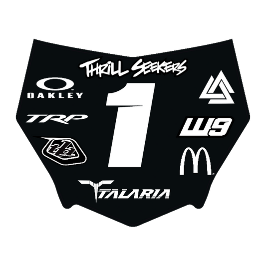 CUSTOM MOTOCUTZ FRONT PLATE DECAL