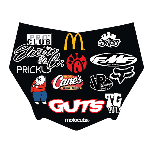 CUSTOM MOTOCUTZ FRONT PLATE DECAL