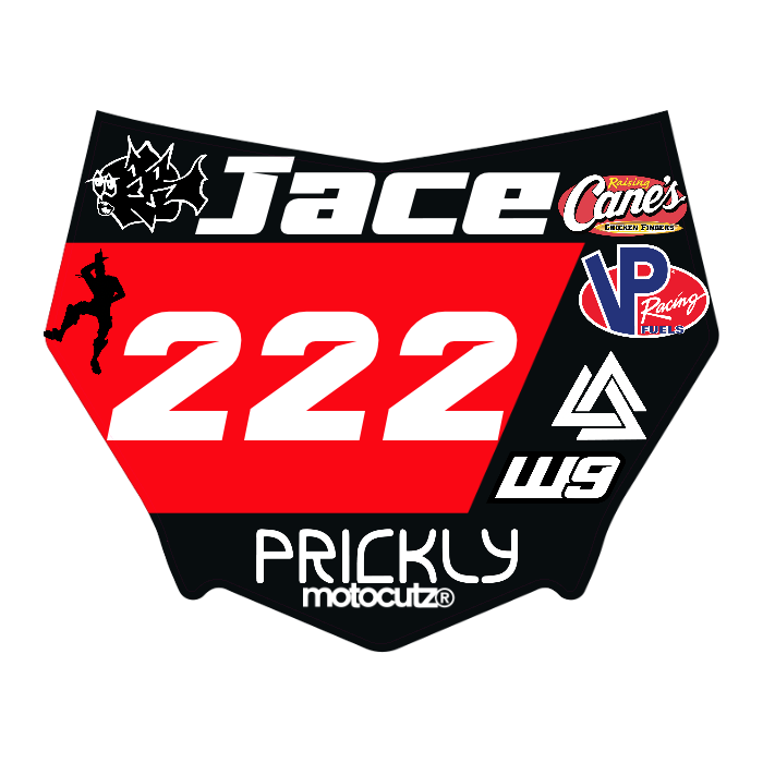 CUSTOM MOTOCUTZ FRONT PLATE DECAL