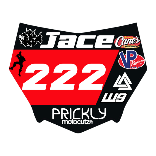 CUSTOM MOTOCUTZ FRONT PLATE DECAL