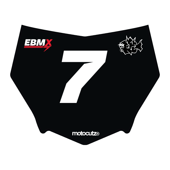 CUSTOM MOTOCUTZ FRONT PLATE DECAL
