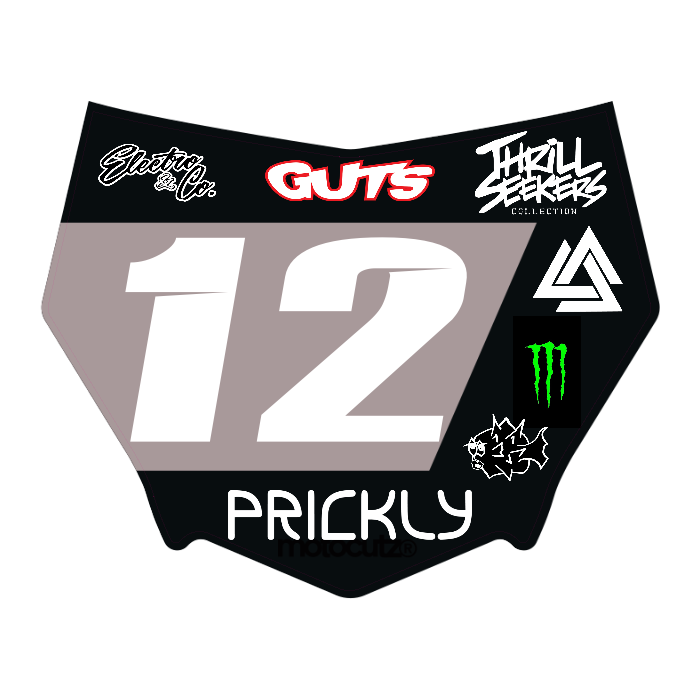 CUSTOM MOTOCUTZ FRONT PLATE DECAL