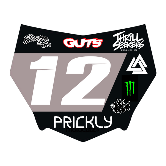 CUSTOM MOTOCUTZ FRONT PLATE DECAL