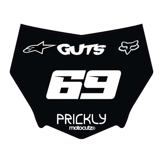 CUSTOM MOTOCUTZ FRONT PLATE DECAL