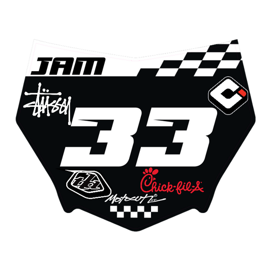 CUSTOM MOTOCUTZ FRONT PLATE DECAL