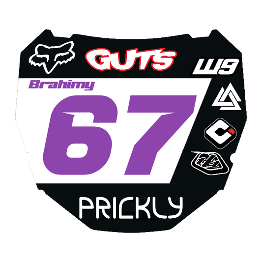 CUSTOM ODI NUMBER PLATE DECAL