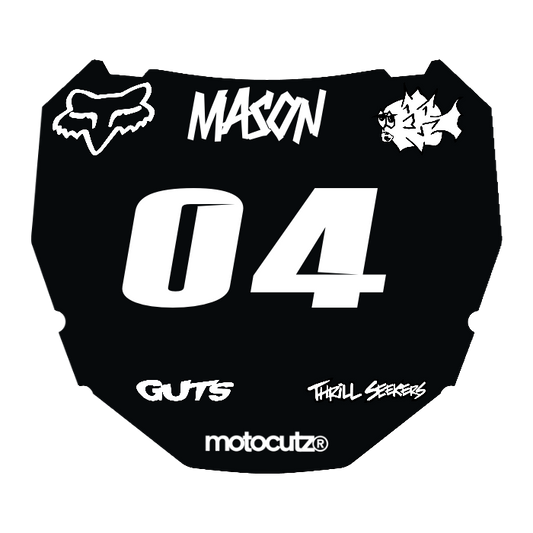 CUSTOM ODI NUMBER PLATE DECAL
