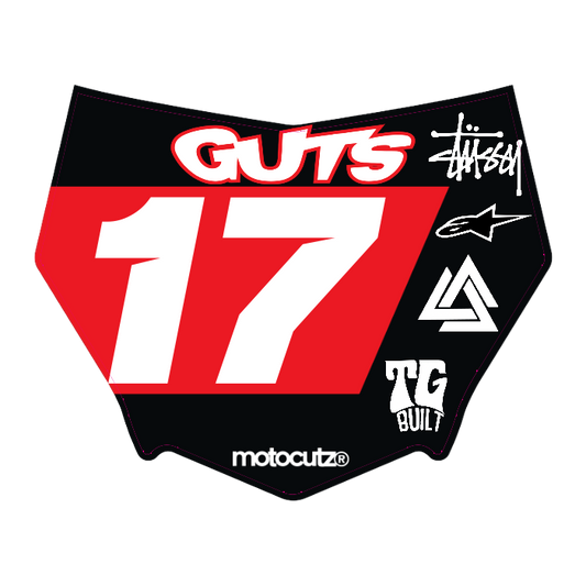 CUSTOM MOTOCUTZ FRONT PLATE DECAL